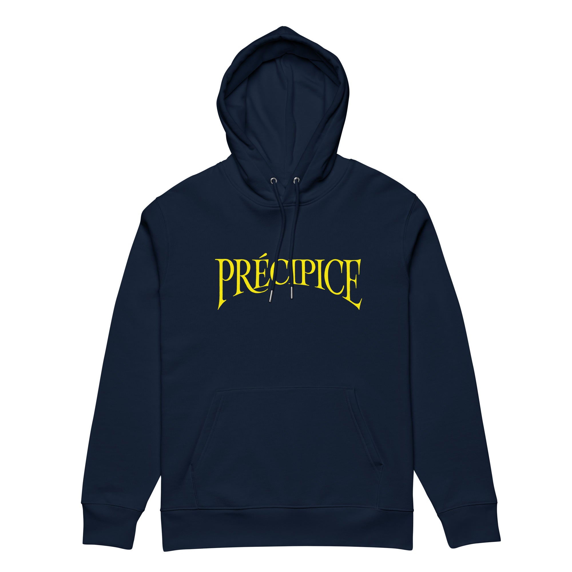 Hoodie navy PRECIPICE print
