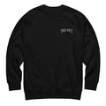 Sweatshirt noir PRECIPICE broderie